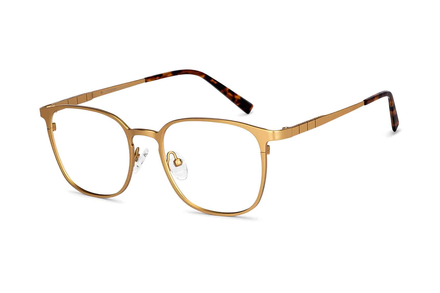 Gold Full Rim Square Eyeglasses - Image 2